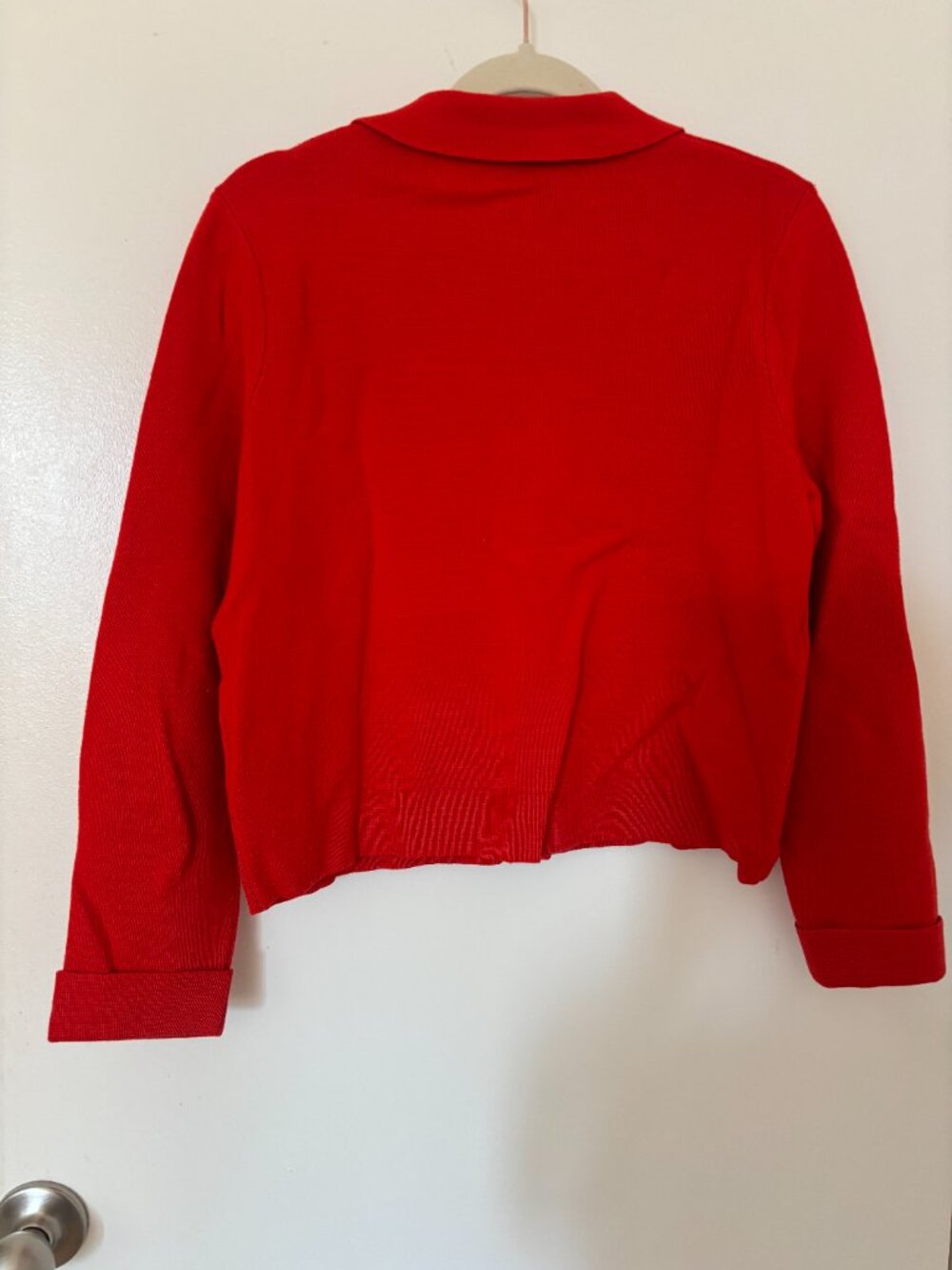 Sezane Betty Cardigan Coral Red XS - Picture 5 of 5